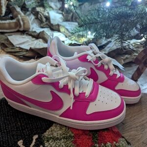Nike Pink and White Shoe